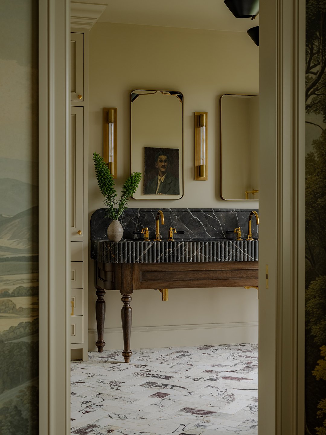 view into bathroom