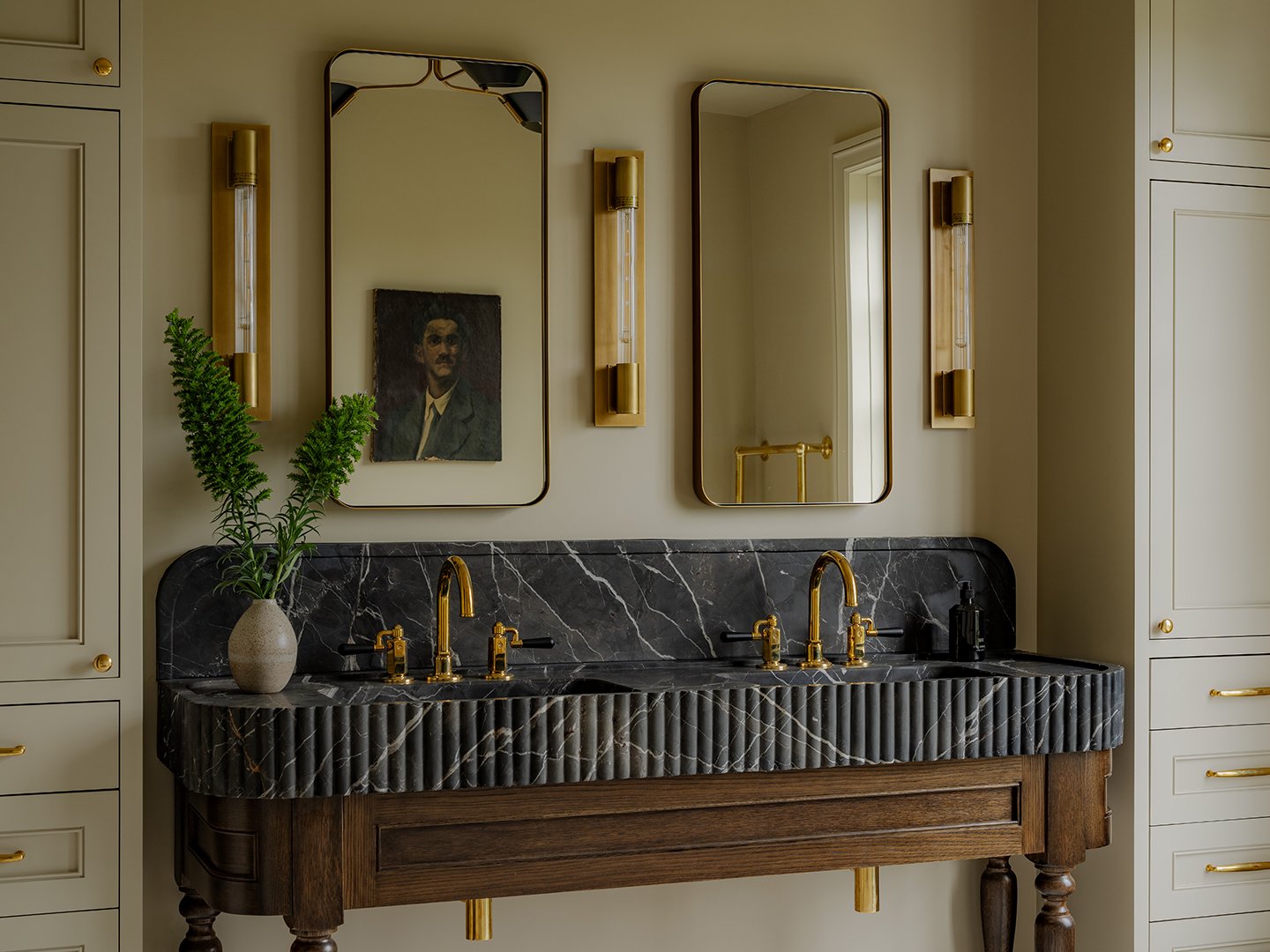 black stone sink