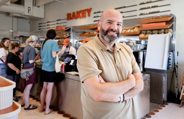 Amir Vadash, co-owner of Bakey, poses at the bakery in Hallandale Beach, Tuesday, July 21, 2026. (Carline Jean/South Florida Sun Sentinel)