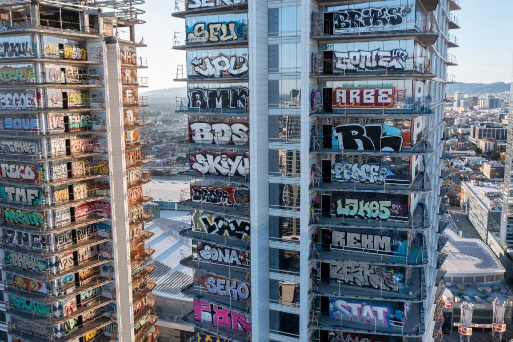 Graffiti towers