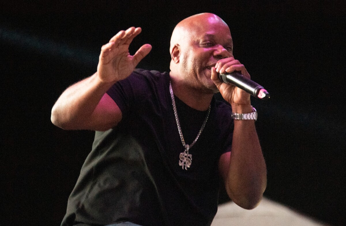 Rapper Too Short performs on the grandstand stage at the San Joaquin County Fair in Stockton on Jun. 1, 2024. Credit: CLIFFORD OTO/THE STOCKTON RECORD / USA TODAY NETWORK
