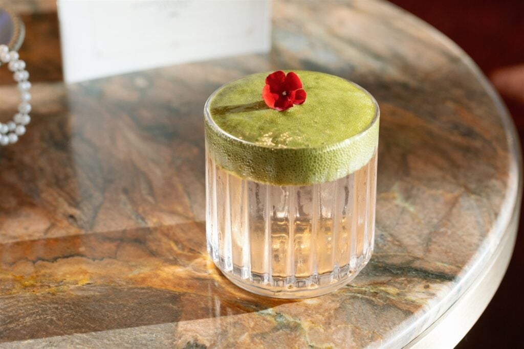 Met Your Matcha cocktail at Top of the Hyatt 