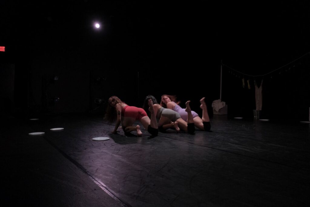Dance at the Odyssey - Lena Martin, Liessa Son and Mandolin Noelani Burns-Ferner, in BETTY, Choreography by Taylor Donofrio- Photo by Christy He.