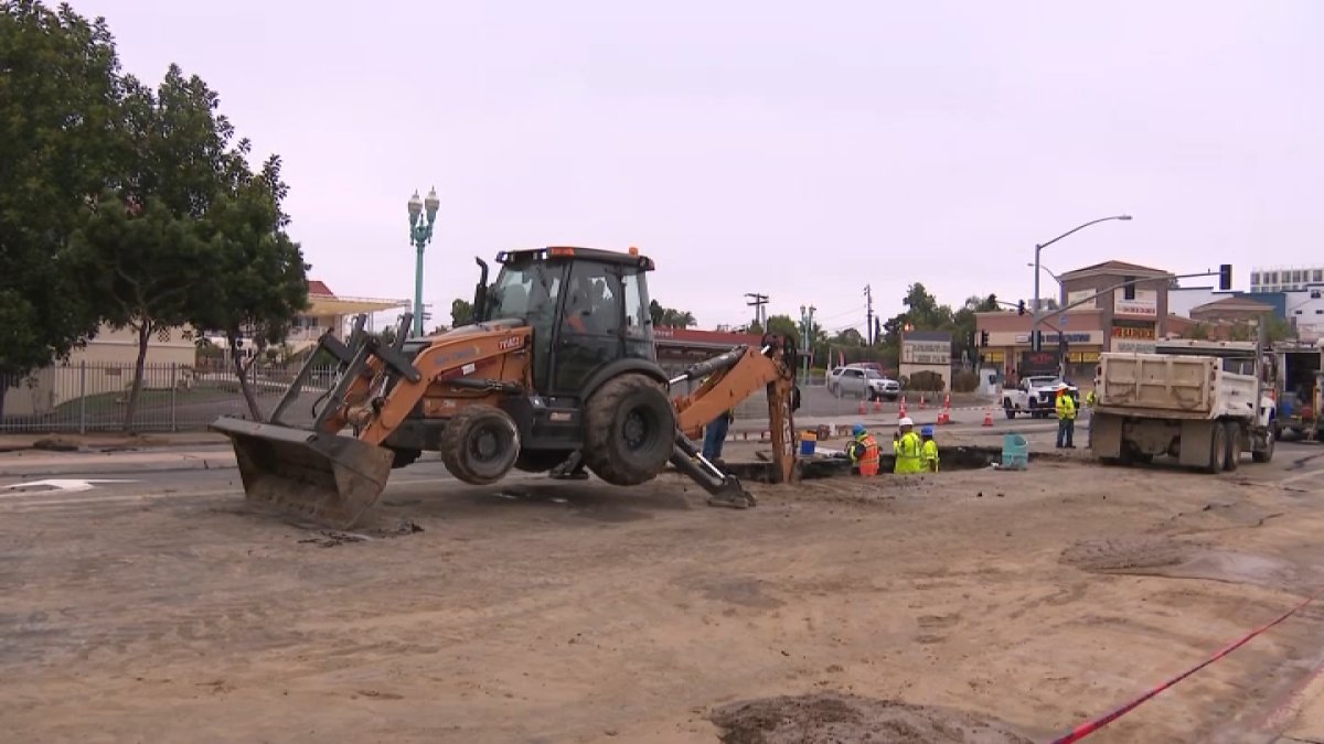 Water main break closes El Cajon Boulevard in Talmadge – NBC 7 San Diego