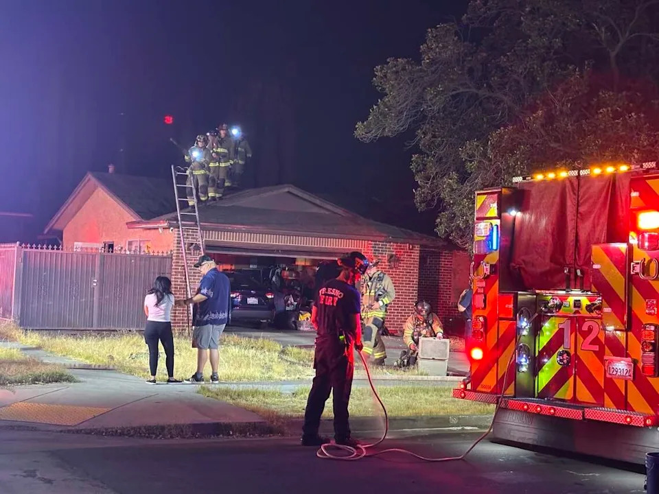 This house fire was one of 14 homes that caught on fire on Saturday, July 4, 2026. The location was on Holland Avenue, near Marks Avenue.
