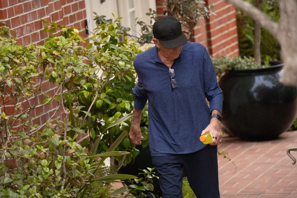 The 86-year-old was seen outside the $8.7 million Pacific Heights home. Minh Connors for CA Post