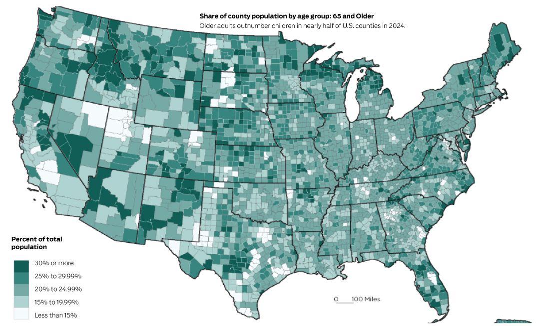 America’s population is aging, but some states — like California — skew younger – Orange County Register