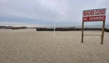 4 New Jersey beaches closed due to high bacteria levels