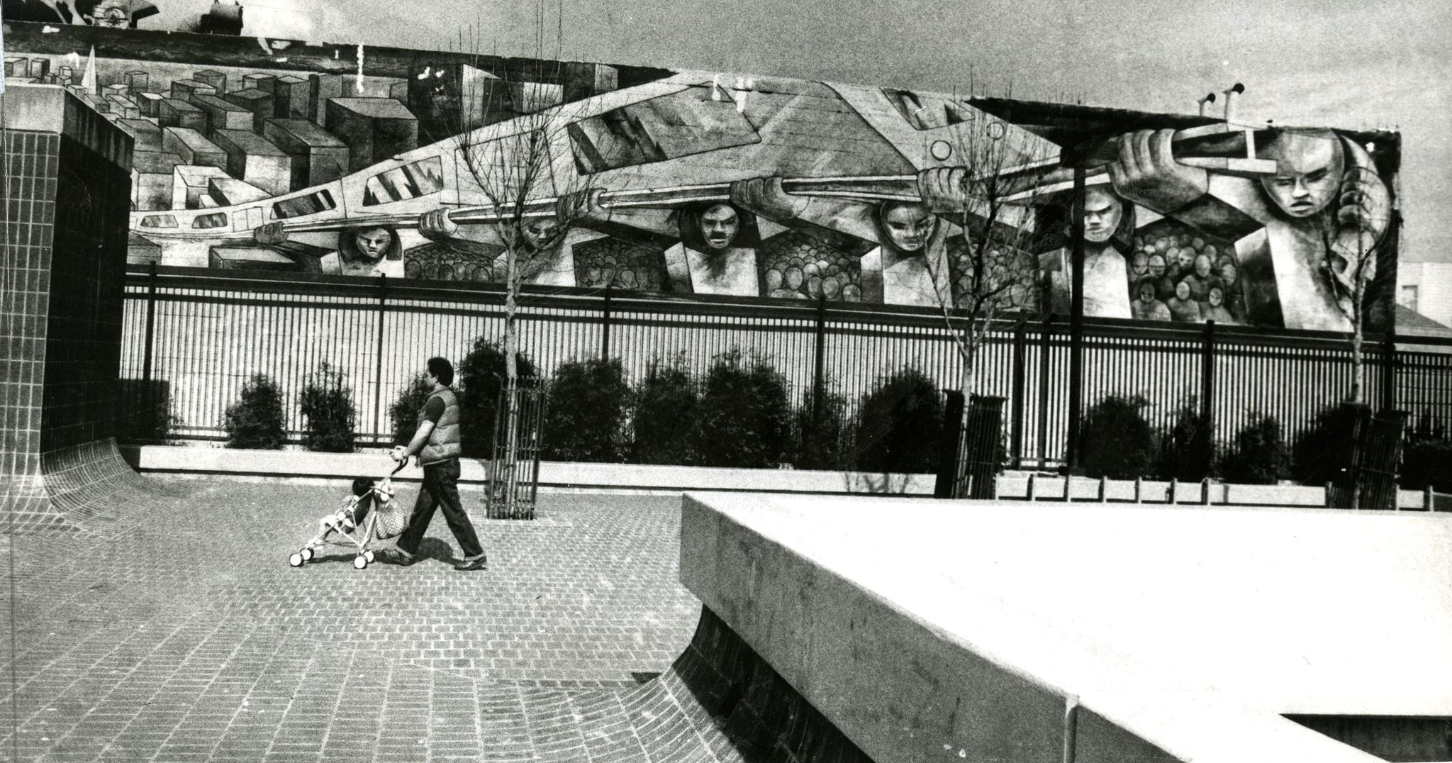 mural that was at the 24th and mission san francisco bart station artists were m rios, t machado and r montez march 9, 1980 photo by clem alberssan francisco chronicle via getty images
