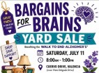 July 11: Walk to End Alzheimer’s ‘Bargains for Brains’ Garage Sale