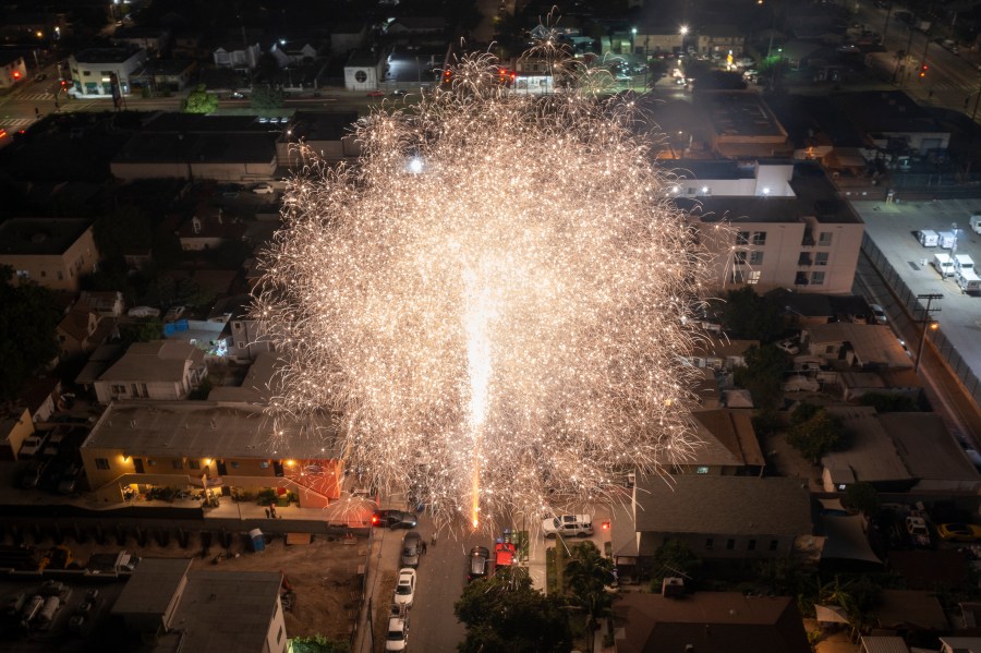 Fireworks smoke lingers as triple-digit heat heads to Southern California
