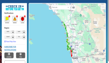 Heading to the beach?  Be sure to check the county’s new beach info website and alerts first, to avoid polluted waters
