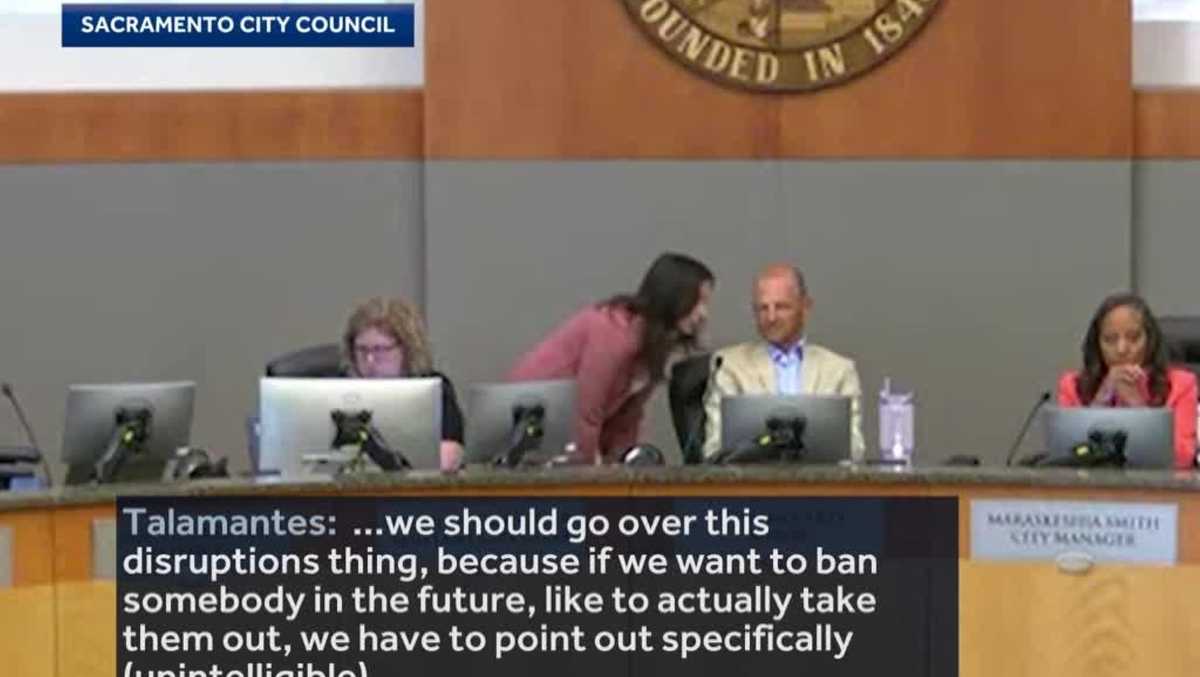 Sacramento mayor and vice mayor caught on hot mic discussing bans