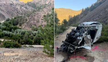 Suspected DUI driver survives 600-foot cliff crash in Northern California