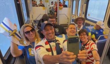 Fans pack Caltrain to South Bay for World Cup match