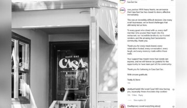 Sacramento's Casa East Sac closes after nearly 4 years, citing challenges facing small businesses