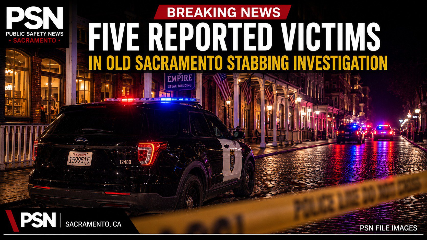 Breaking: Five Reported Injured in Old Sacramento Stabbing Investigation cover