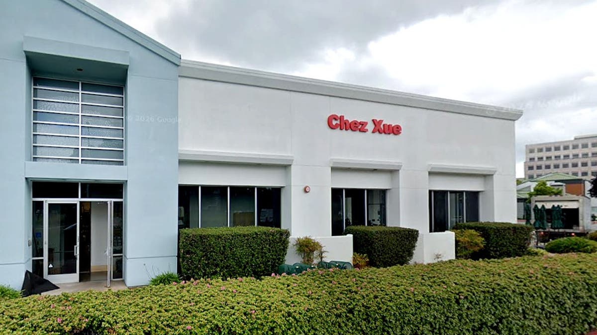 Exterior of Chez Xue restaurant in California.