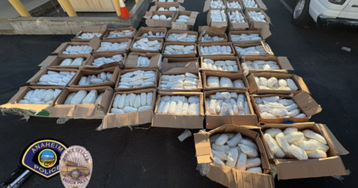 More than 2,000 pounds of meth seized in Anaheim, police say