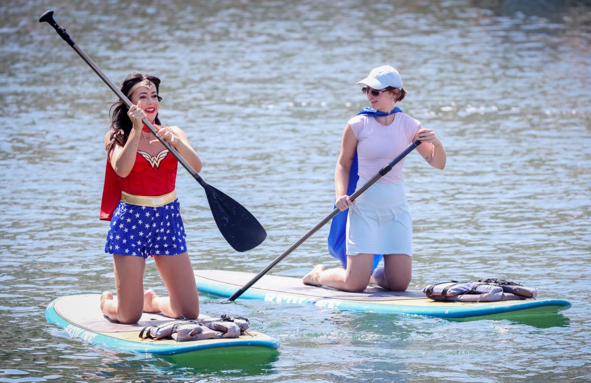 Hilarious moment superheroes paddle for their life as Comic Con 2026 kicks off in San Diego
