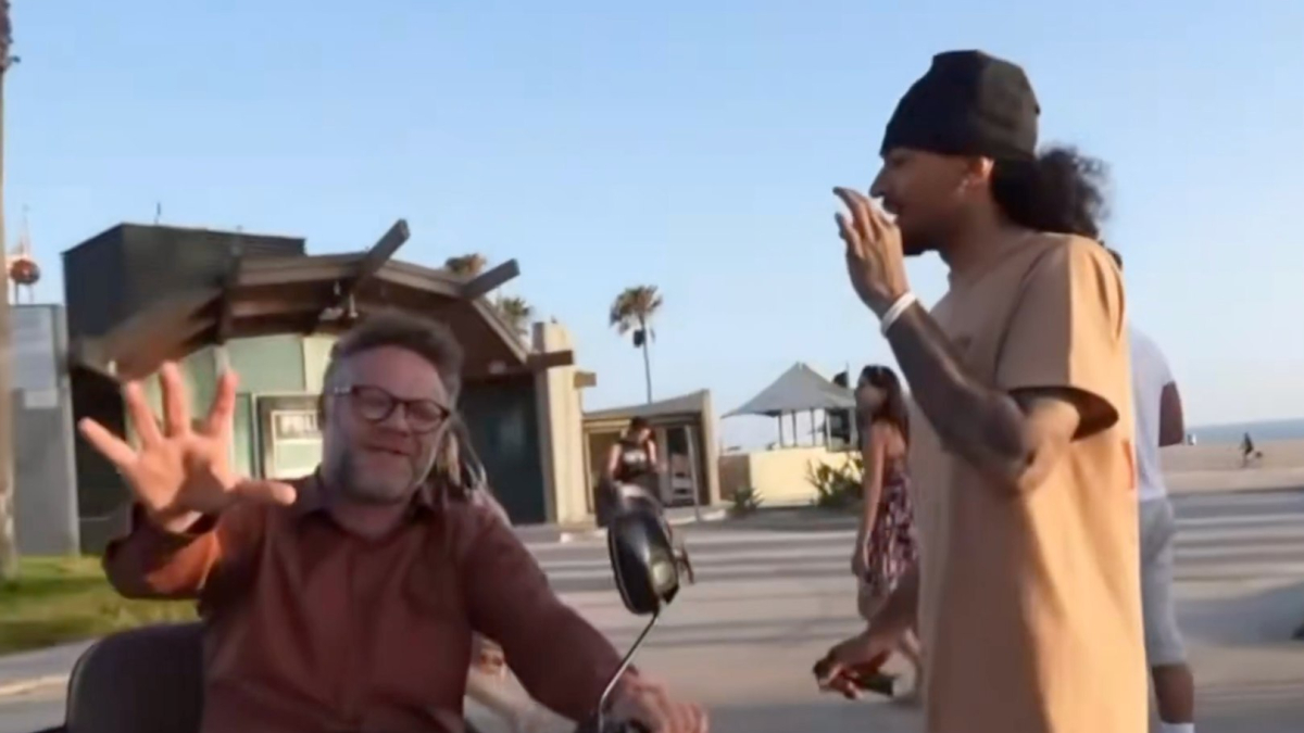 Seth Rogen almost snaps at content creator who interrupted his shooting in Los Angeles