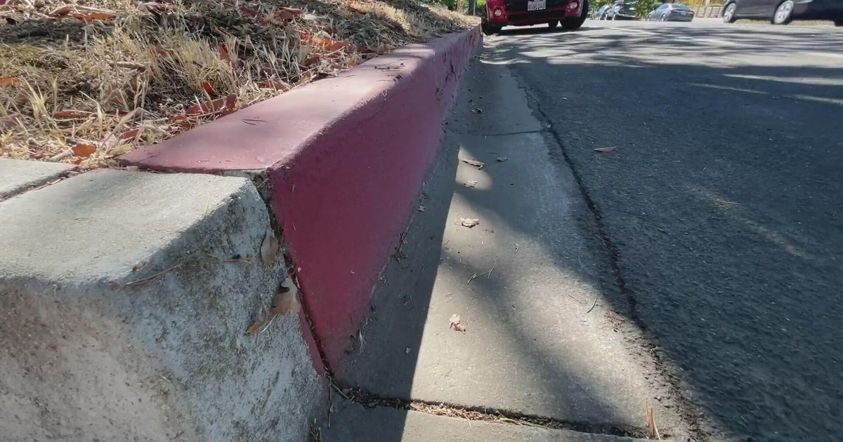 Someone is painting illegal red curbs in Sacramento, and the city wants it to stop