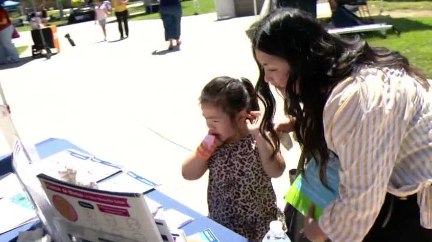 Families camp overnight for back-to-school resources in West Sacramento