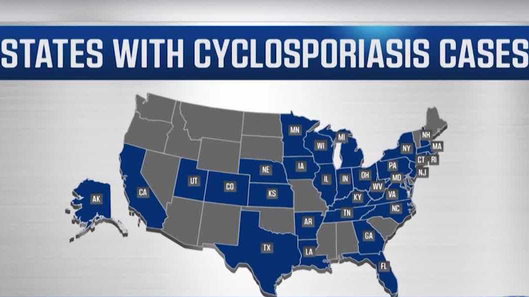 Cyclospora outbreak grows as California cases remain low