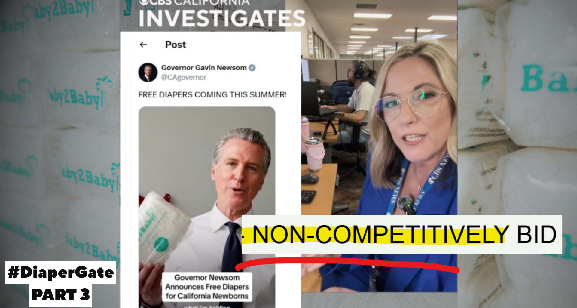Newsom's "competitive bid" #diapergate deal wasn't. California's budget includes dozens of similar no-bid exemptions.