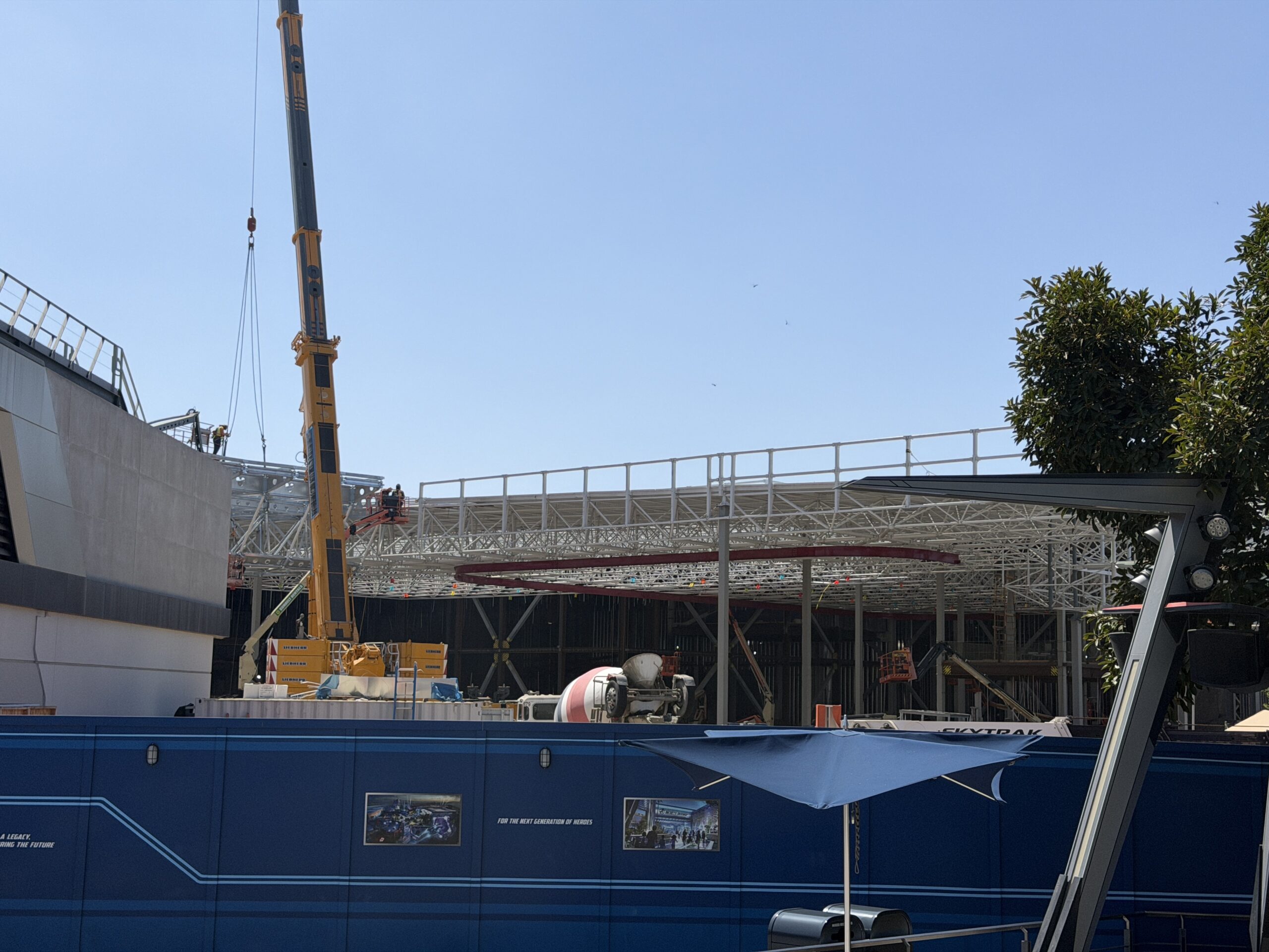 Avengers Campus construction