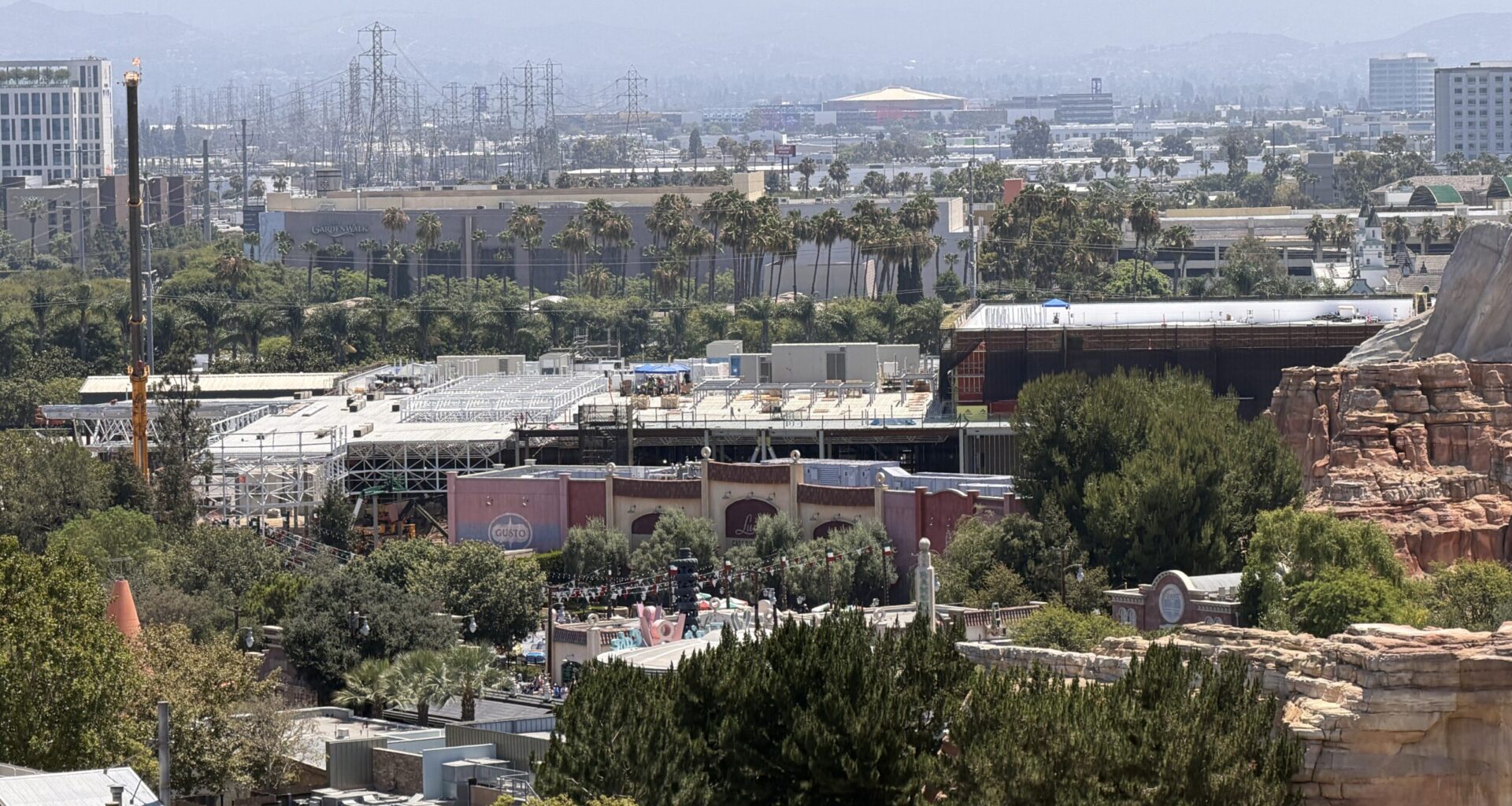 Aerial Look at Avengers Campus Construction in Disney California Adventure