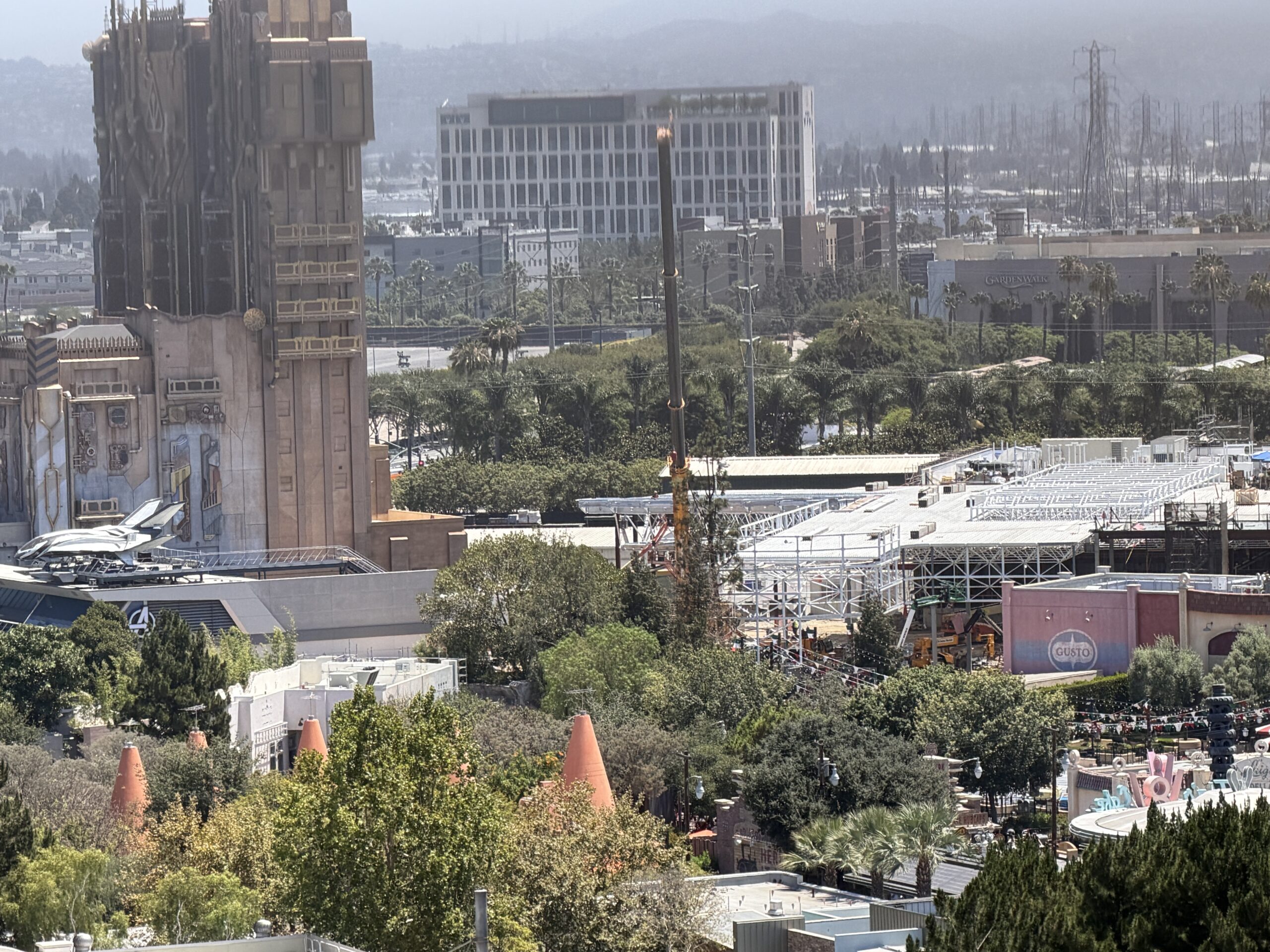 Aerial Look at Avengers Campus Construction in Disney California Adventure