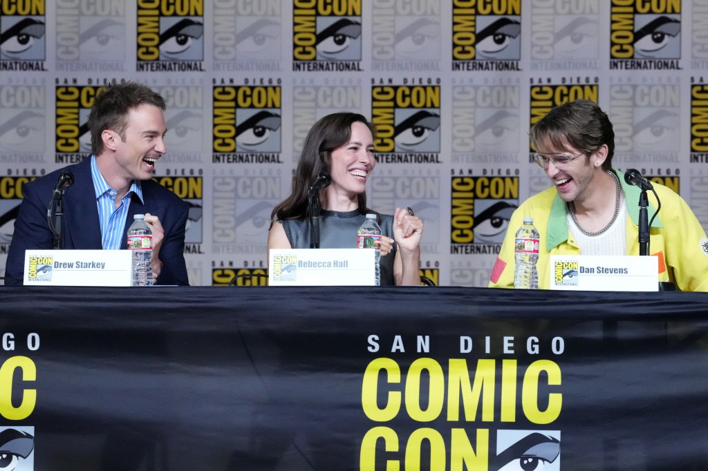 Drew Starkey, Rebecca Hall and Dan Stevens at Comic-Con 2026