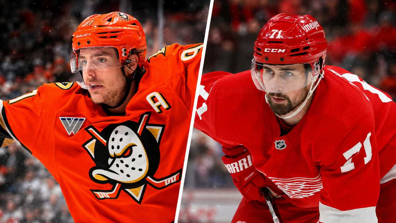 Leo Carlsson of the Anaheim Ducks and Dylan Larkin of the Detroit Red Wings featured in NHL trade rumor analysis