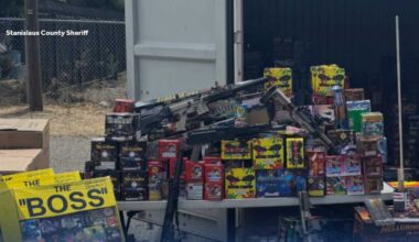 Five firearms, 1,800 pounds of illegal fireworks seized in Stanislaus County