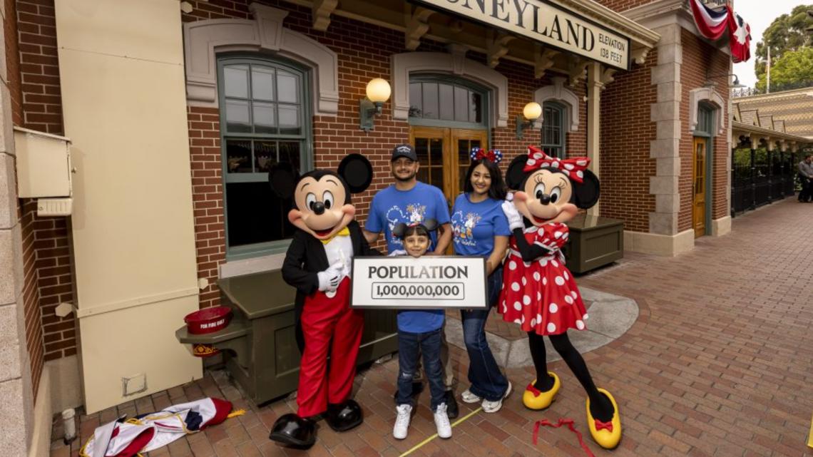 Disneyland welcomes 1 billionth guest, an 8-year-old boy celebrating his birthday