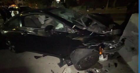 Car stolen and crashed in East Hollywood while woman was asleep inside
