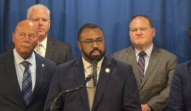 people at a news conference