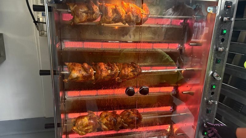 Turning Bird's grand opening will take place on Saturday at 11am. Offering street flavor-rotisserie family meals. PHOTO: KBFX