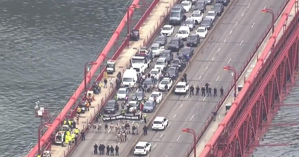 Pro-Palestinian protesters who blocked Golden Gate Bridge convicted of misdemeanor charges