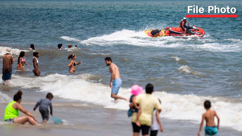 Swimmer bitten in a suspected shark attack at New York City beach