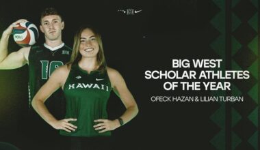 Turban and Hazan Earn Big West Scholar-Athlete of the Year Honors