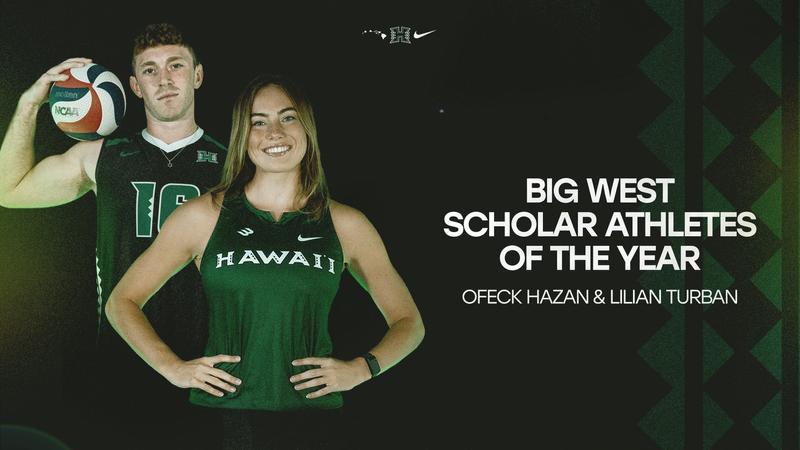Turban and Hazan Earn Big West Scholar-Athlete of the Year Honors