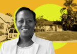 Habitat for Humanity OC president Monique Davis and 1921 West Washington Avenue (Habitat for Humanity, Google Maps)