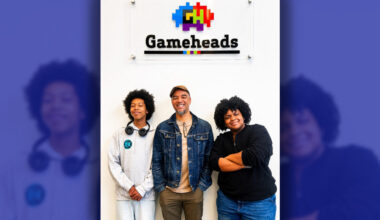 Gameheads Student Ethen Gibbs will attend UC Santa Cruz this Fall, Damon Packwood Co-Founder of Gameheads, Student Yahn Mae McCallum will attend UC San Diego this Fall. Photo Credits by: Jonathan Fitness Jones.