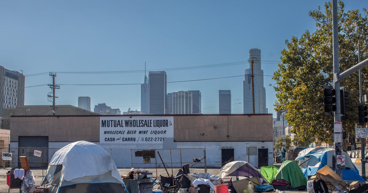 Los Angeles homeless population increases for first time in two years