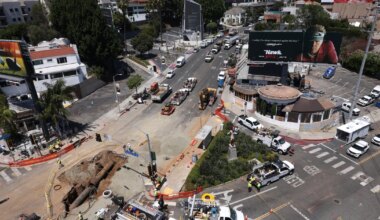 Section of West Hollywood's Sunset Strip affected by sinkhole could be reopened this week, mayor says