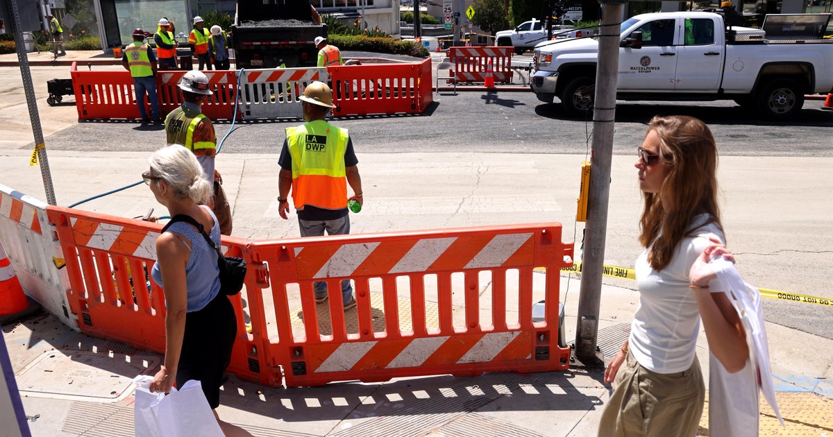 Sunset Boulevard reopens overnight in West Hollywood after water main break