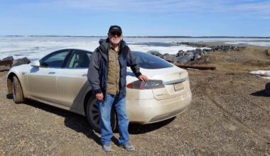 This 84-year-old man drove a Tesla to the Arctic Ocean from California — setting a historic first record