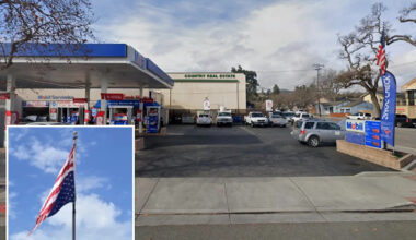 Shocking anti-American symbol erected at California gas station — but staff claims it was a mistake
